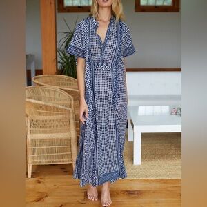 Emerson Fry Caftan Maxi Dress color Ink